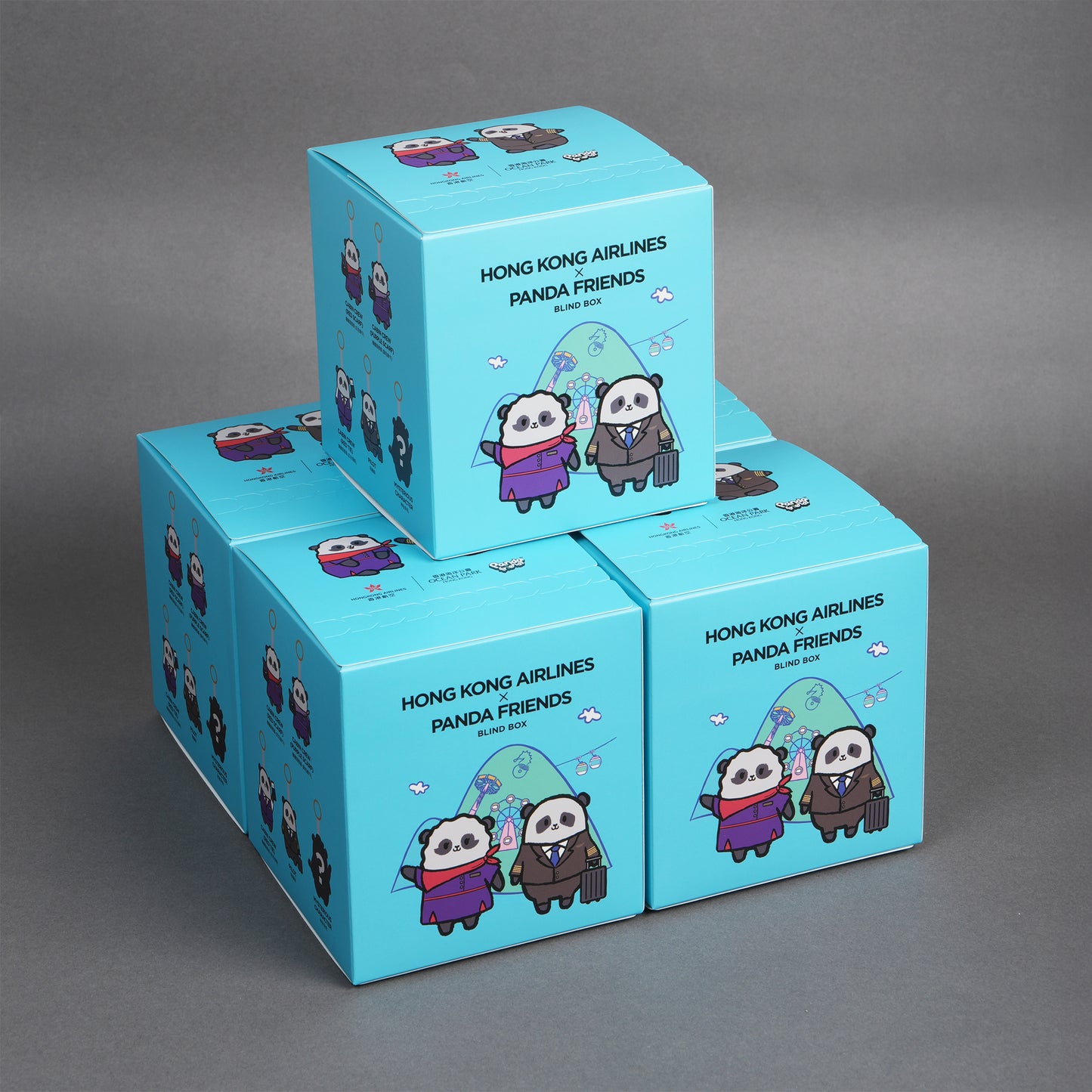 Hong Kong Airlines x Ocean Park “Panda Friends” | Surprise Flight Crew Blind Box Plush 機組人員驚喜盲盒公仔
