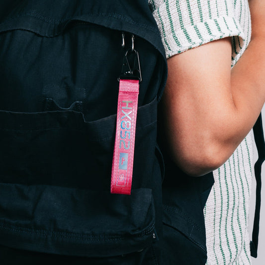 Webbing Key Chain - Pink  鍛面飛行掛帶 - 粉紅色