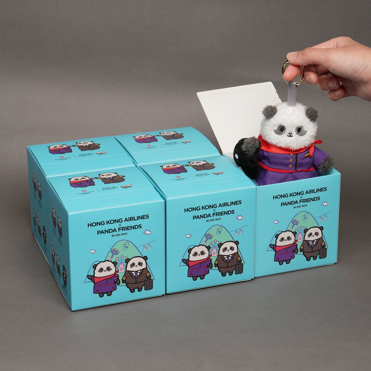 Hong Kong Airlines x Ocean Park “Panda Friends” | Surprise Flight Crew Blind Box Plush 機組人員驚喜盲盒公仔