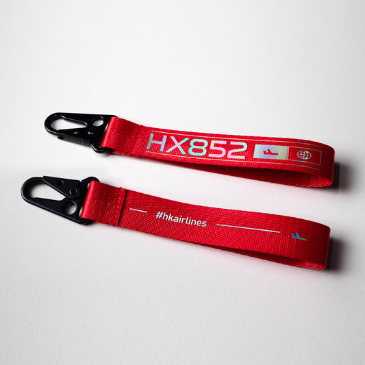 Webbing Key Chain - Red  鍛面飛行掛帶 - 紅色