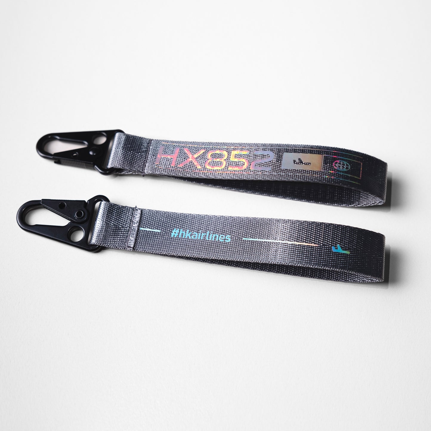Webbing Key Chain - Sliver Grey  鍛面飛行掛帶 - 銀灰色