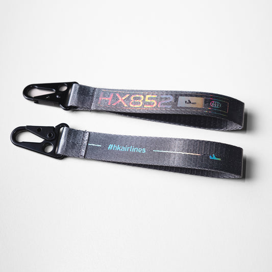 Webbing Key Chain - Sliver Grey  鍛面飛行掛帶 - 銀灰色