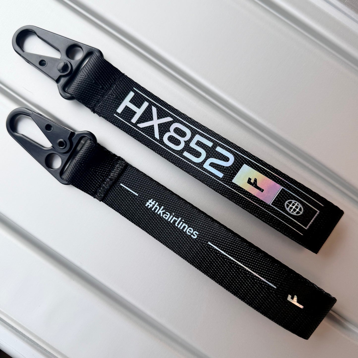 Webbing Key Chain - Black  鍛面飛行掛帶 - 黑色