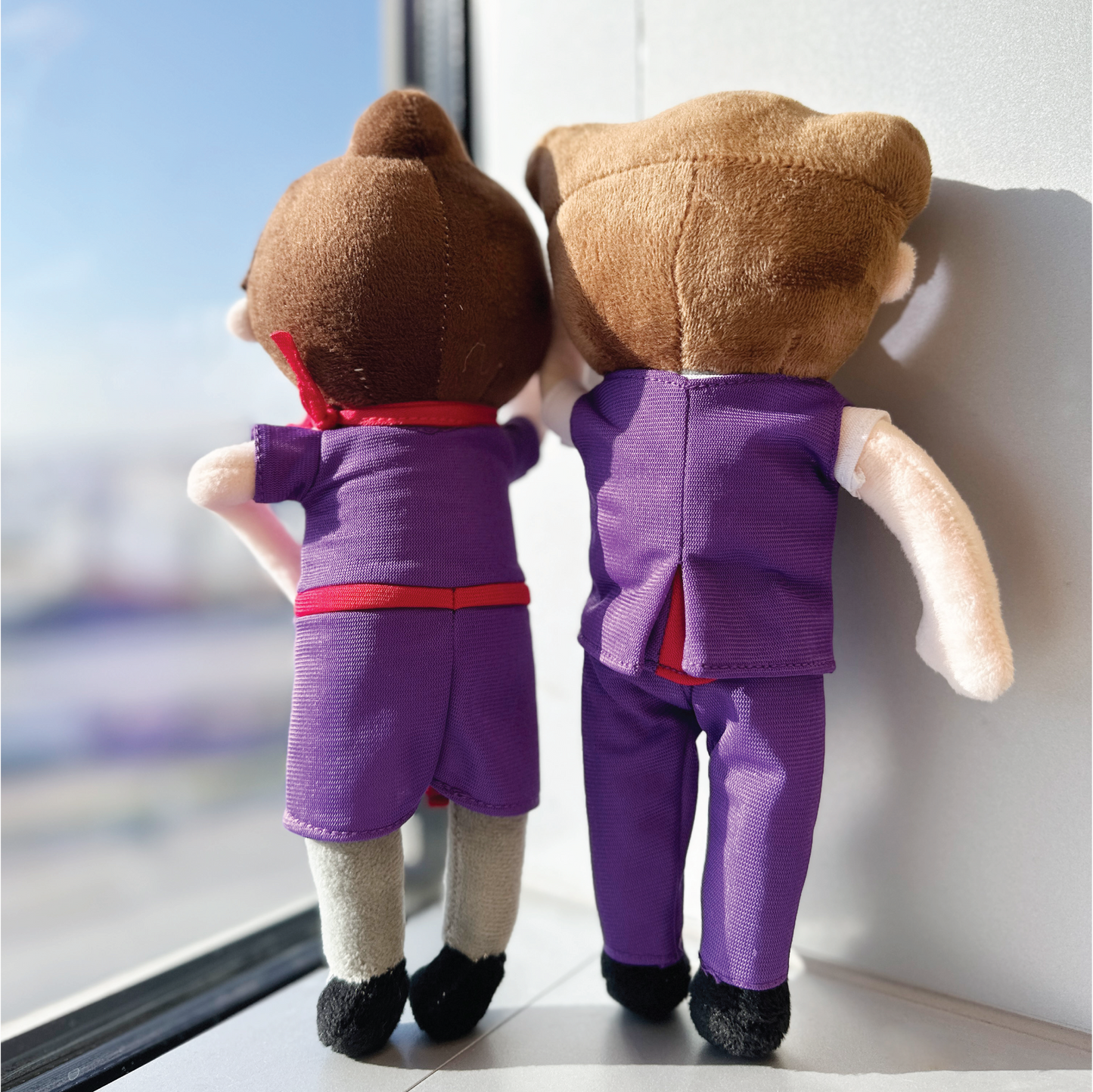 Hong Kong Airlines Cabin Crew Plush - Male and Female - back view